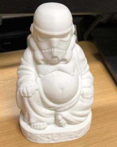 Stormtrooper Buddha bust