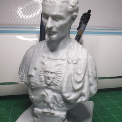 Julius Ceasar Bust head pen holder