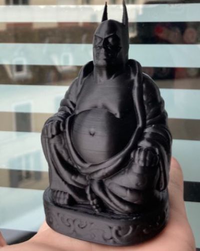 Batman Buddha figure in black