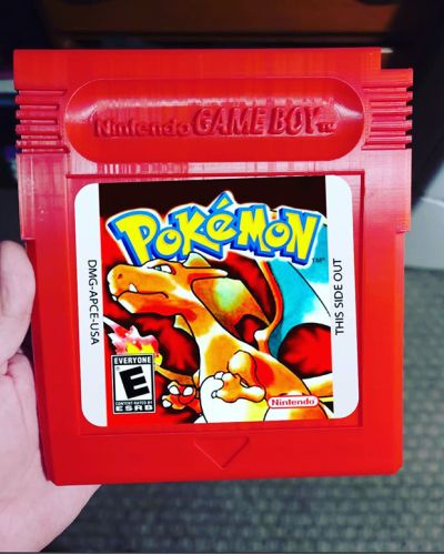 Gameboy cartridge wall art pokemon